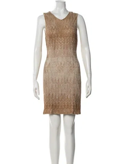 Pre-owned Missoni Patterned Mini Dress