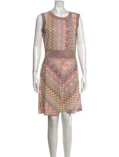 Pre-owned Missoni Patterned Mini Dress