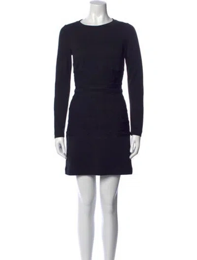 Pre-owned Missoni Patterned Mini Dress In Black