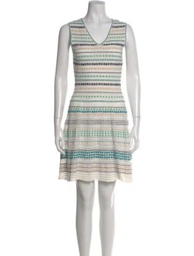 Pre-owned Missoni Patterned Mini Dress In Multi