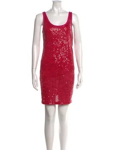Pre-owned Missoni Patterned Mini Dress In Pink