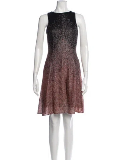 Pre-owned Missoni Patterned Mini Dress W/ Tags
