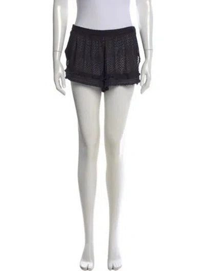 Pre-owned Missoni Patterned Mini Shorts In Black