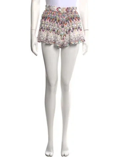 Pre-owned Missoni Patterned Mini Shorts In Blue