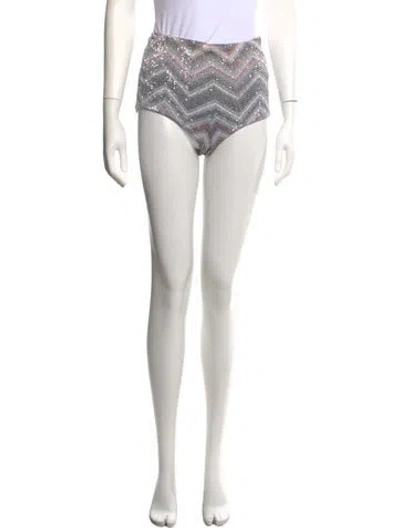 Pre-owned Missoni Patterned Mini Shorts In Blue