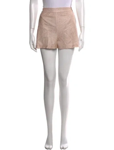 Pre-owned Missoni Patterned Mini Shorts In Blue/metallic