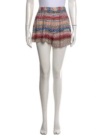 Pre-owned Missoni Patterned Mini Shorts In Metallic/pink
