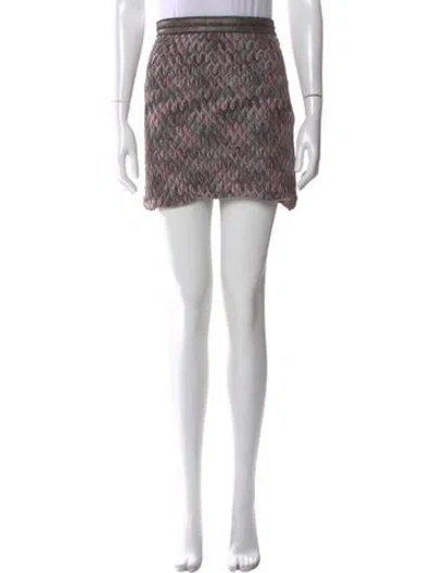 Pre-owned Missoni Patterned Mini Skirt