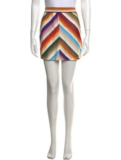 Pre-owned Missoni Patterned Mini Skirt In Black