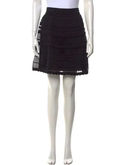 Pre-owned Missoni Patterned Mini Skirt In Black