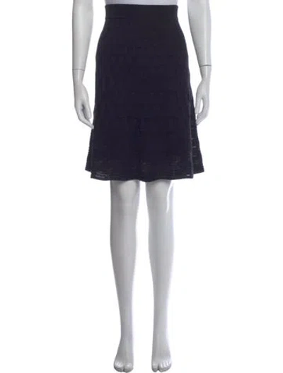 Pre-owned Missoni Patterned Mini Skirt In Blue