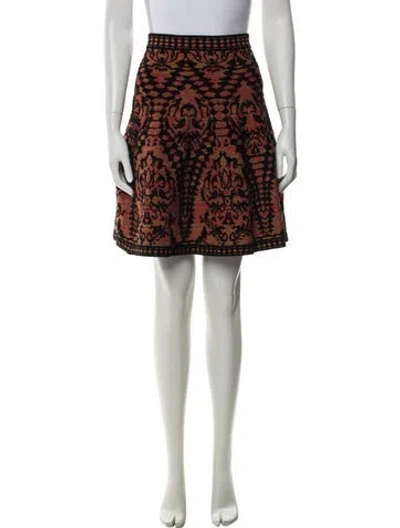 Pre-owned Missoni Patterned Mini Skirt In Multi