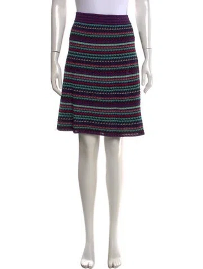 Pre-owned Missoni Patterned Mini Skirt In Multi