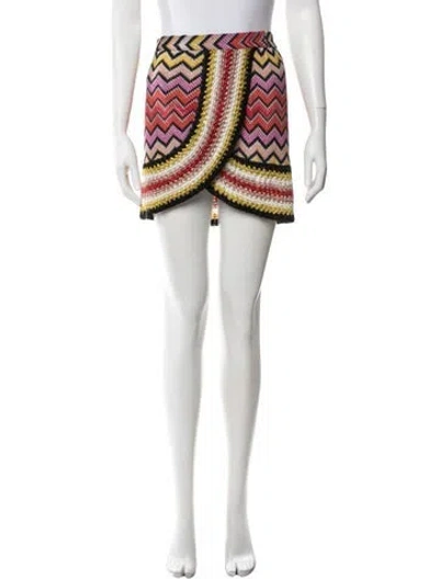 Pre-owned Missoni Patterned Mini Skirt In Multicolor