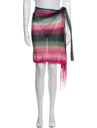 Pre-owned Missoni Patterned Mini Skirt In Multicolor
