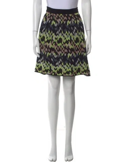 Pre-owned Missoni Patterned Mini Skirt In Neutral