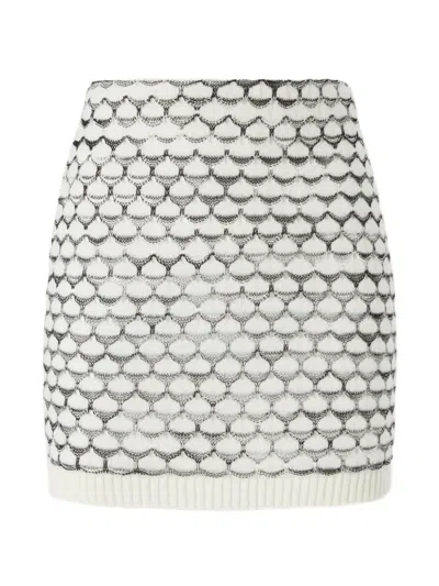 Missoni Patterned Mini Skirt In White