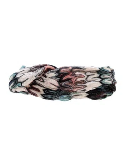 Pre-owned Missoni Patterned Multicolored Headband