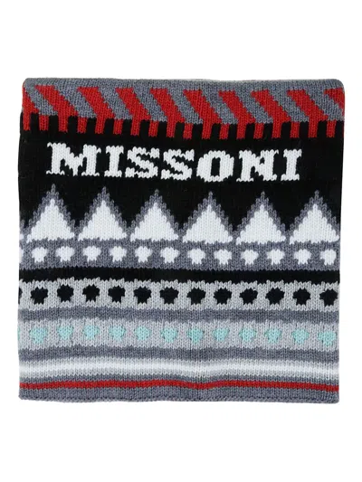 Missoni Patterned Neck Scarf In Multi