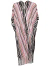 Missoni Open-knit Zigzag Cape In Grey