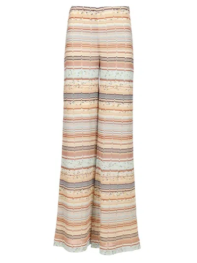 Missoni Patterned Palazzo Pants Trousers Multicolor
