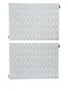 Missoni Patterned Placemats (set Of Two) In Blue