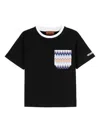 Missoni Patterned-pocket T-shirt In Black