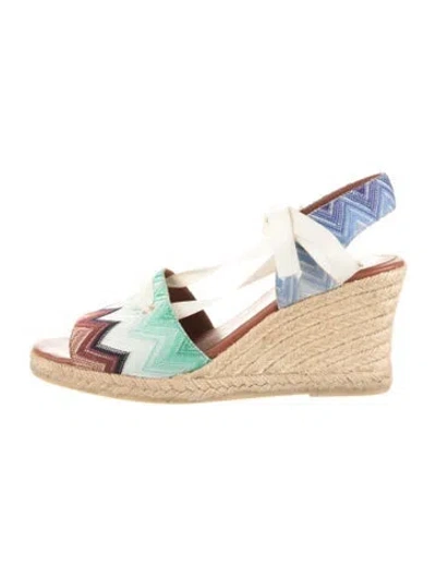 Pre-owned Missoni Patterned Pumps In Multicolor