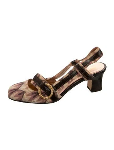 Pre-owned Missoni Patterned Pumps In Multicolor