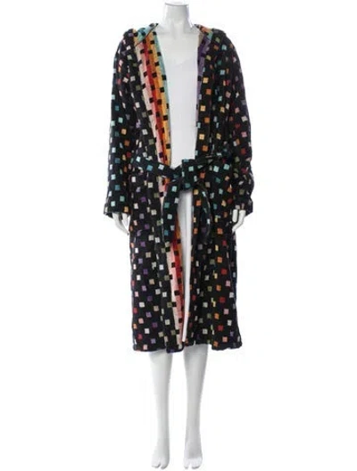 Pre-owned Missoni Patterned Robe In Black