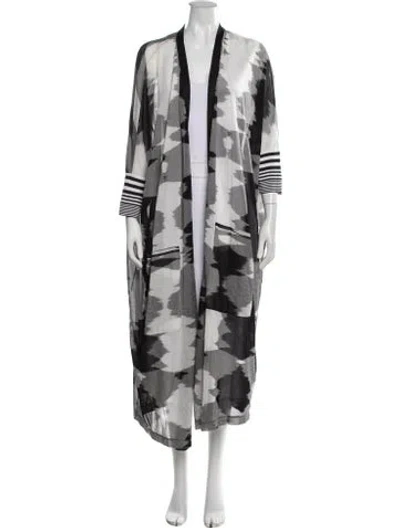 Pre-owned Missoni Patterned Robe In Multicolor