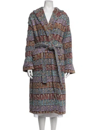 Pre-owned Missoni Patterned Robe In Multicolor