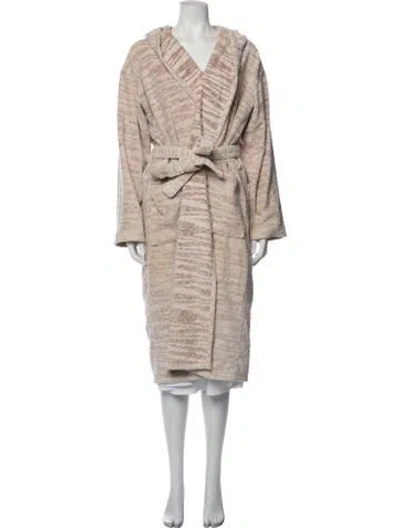 Pre-owned Missoni Patterned Robe In Neutrals
