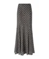Missoni Metallic Knit A-line Skirt In Black