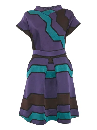 Pre-owned Missoni Patterned Skirt Set In Purple