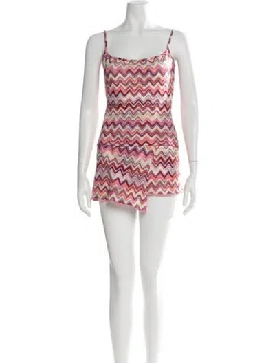 Pre-owned Missoni Patterned Skirt Set In White