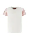 Missoni Patterned Sleeve T-shirt In White