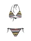 Missoni Patterned Swimsuit In Multi/dark Base