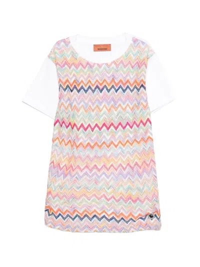 Missoni Kids' Patterned T-shirt In Multi