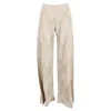 Missoni Patterned Trousers In Beige And Gold Wool In Beige