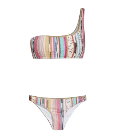 Missoni Patterned Two-piece Swimsuit In Multicoloured