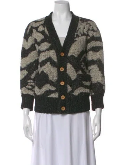 Pre-owned Missoni Patterned V-neck Sweater In Multi