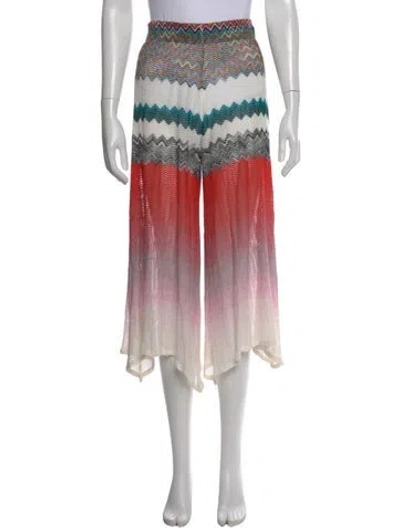 Pre-owned Missoni Patterned Wide Leg Pants