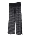 Missoni Patterned Wide-leg Pants In Black Rayon In Black