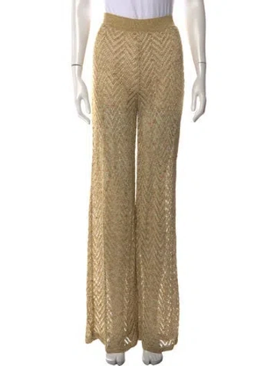 Pre-owned Missoni Patterned Wide Leg Pants W/ Tags In Multicolor