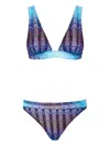 Missoni Patterned-knit Bikini In Multi