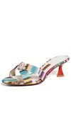 Missoni Paula Sandals Raschel Stripes Mare In Raschel Stripes Mare