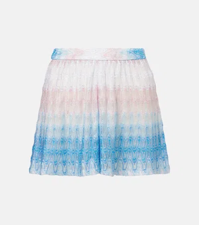 Missoni Perforated High-rise Lamé Skort