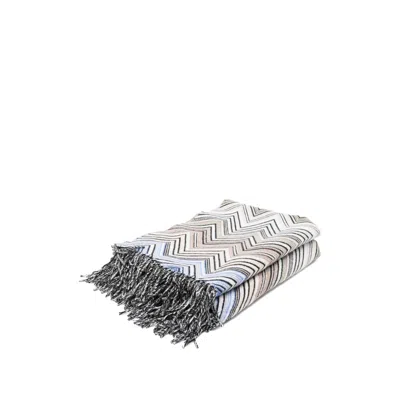 Missoni Perseo Fringed Zigzag Throw In Multi