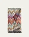 Missoni Perseo Zigzag Wool/cashmere Throw, 51" X 75" In Pattern